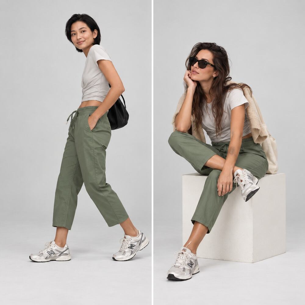 Lululemon Dance Studio Crop *25" Pants Womens 4 Green Mid-rise Cropped